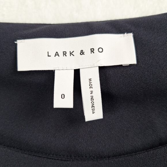 Lark & Ro Womens Size O Black Long Sleeve Pullover Blouse Top Shirt - Picture 3 of 11